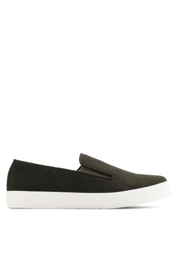 Faux Matte Leather Slip Ons