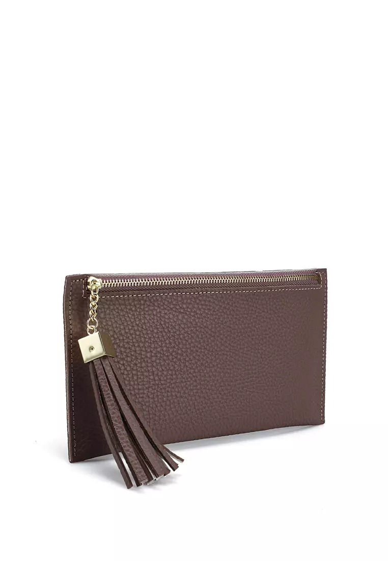 Pebbled Pouch With Card Holder