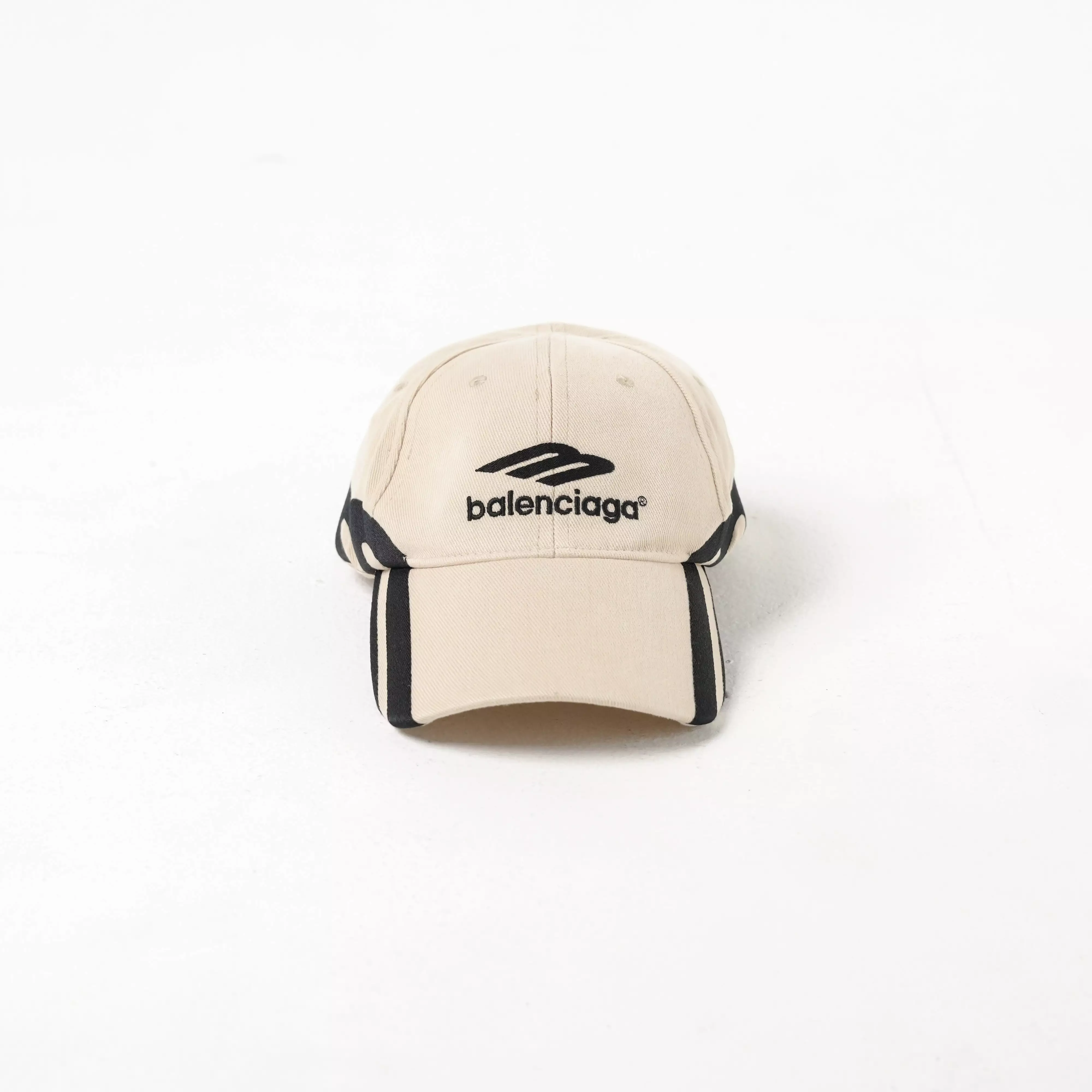 Topi BALENCIAGA 3B ICON LINE BLACK BEIGE CAP 100% ORIGINAL - OS ADJUST