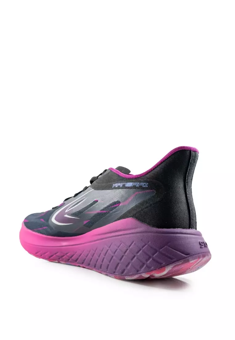 910 Nineten KANZAKI 2.0 sepatu lari -   HITAM/UNGU/MAGENTA
