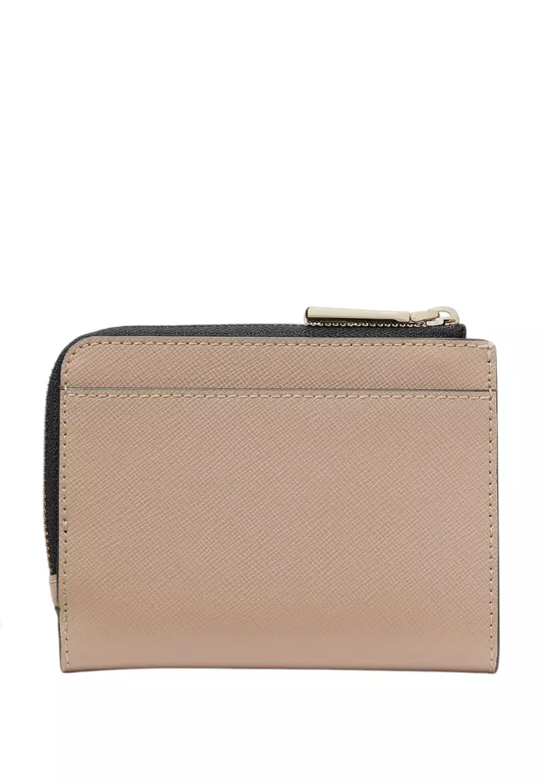 Buy Kate Spade Madison Colorblock Small L Zip Wallet - Toasted