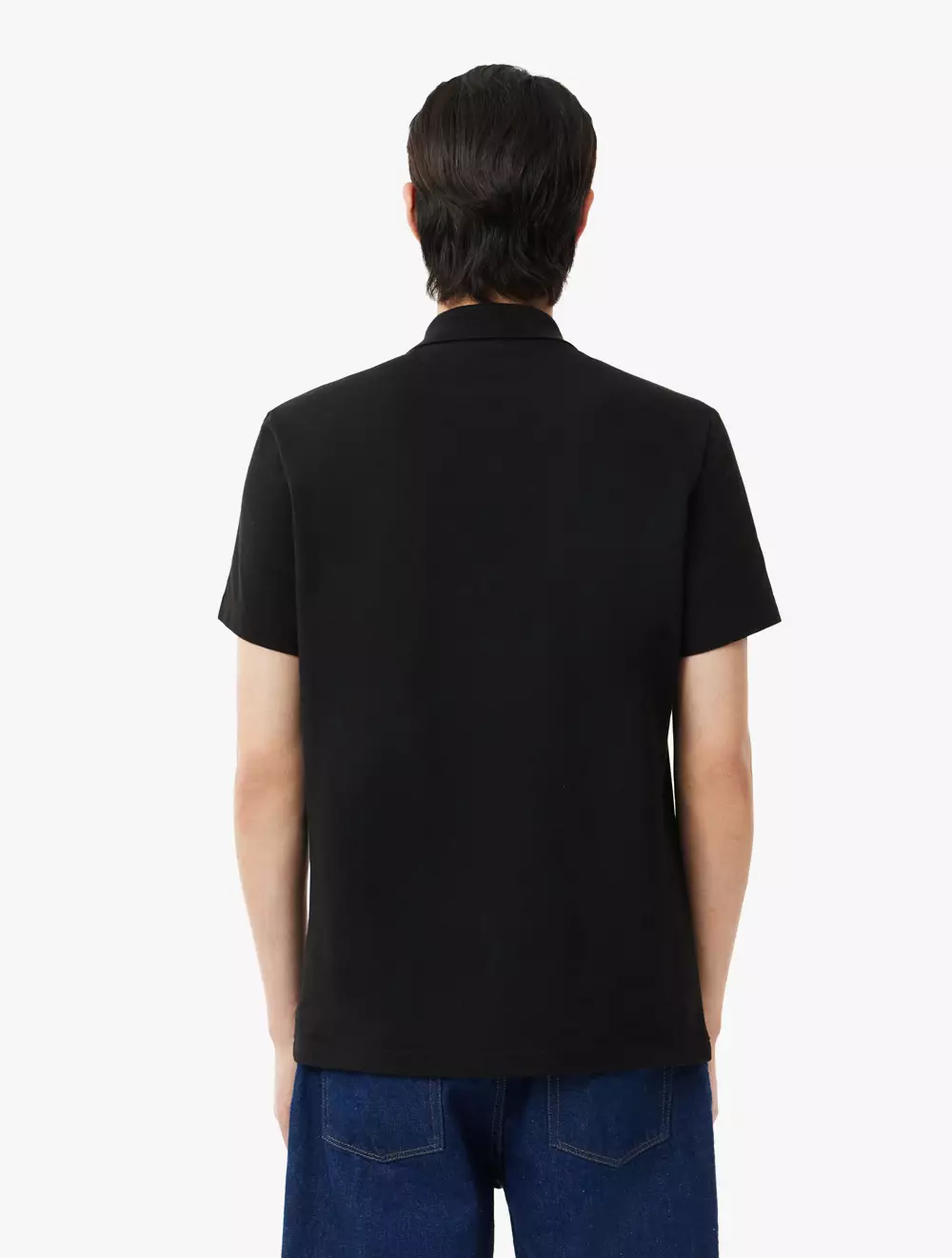 Regular Fit Cotton Polo Shirt - Black