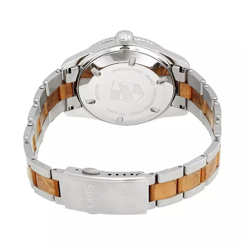 Jam Tangan Pria Oris Divers 01-733-7707-4355-07-8-20-17 Sixty-Five Blue Dial Dual Tone Stainless Steel Strap