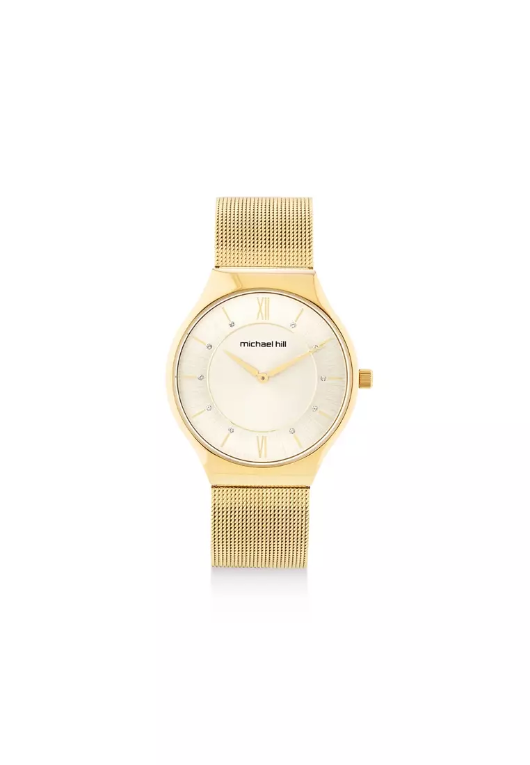 Michael hill gold watch with online diamonds