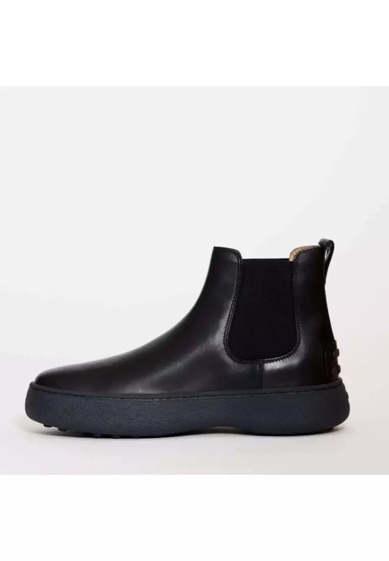 TOD S Beatles Winter Gommino In Pelle Nera TOD S Black