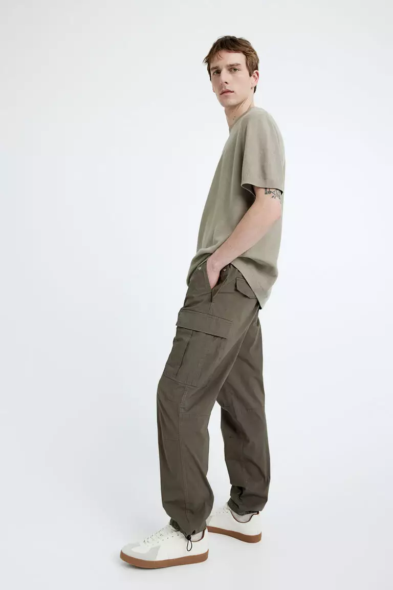 Regular Fit Ripstop cargo trousers