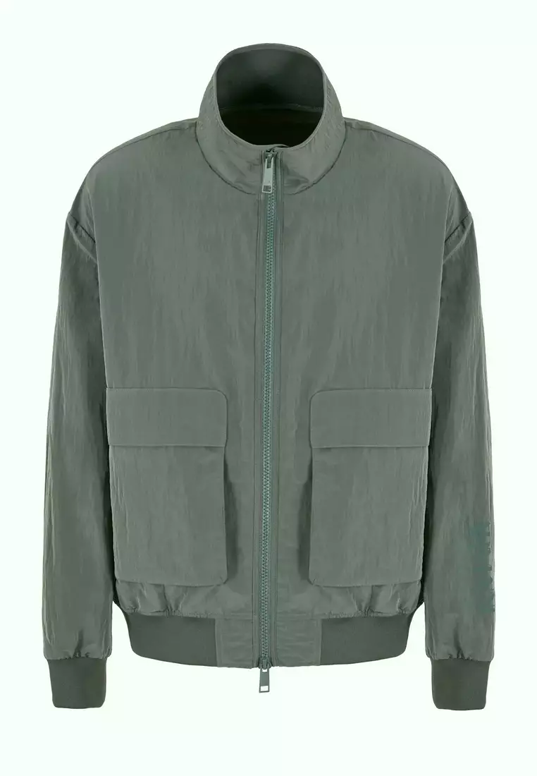 Blouson In Coated Fabric