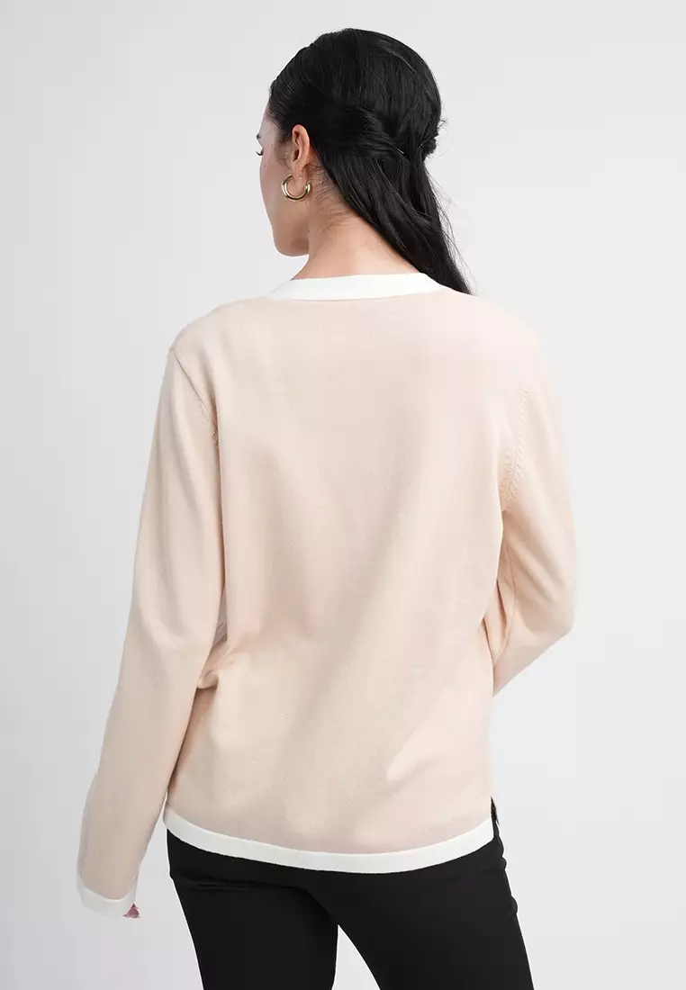 Amelia Signature Button-Up Knit Cardigan