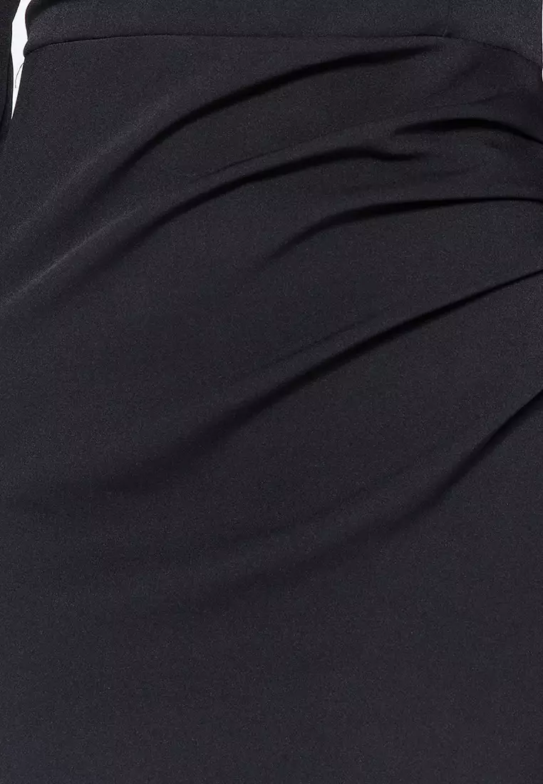 Fitted Draping Evening Dress