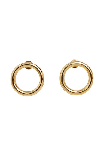 Mango gold Hoop Pendant Earrings BF501ACEF03AC7GS_1