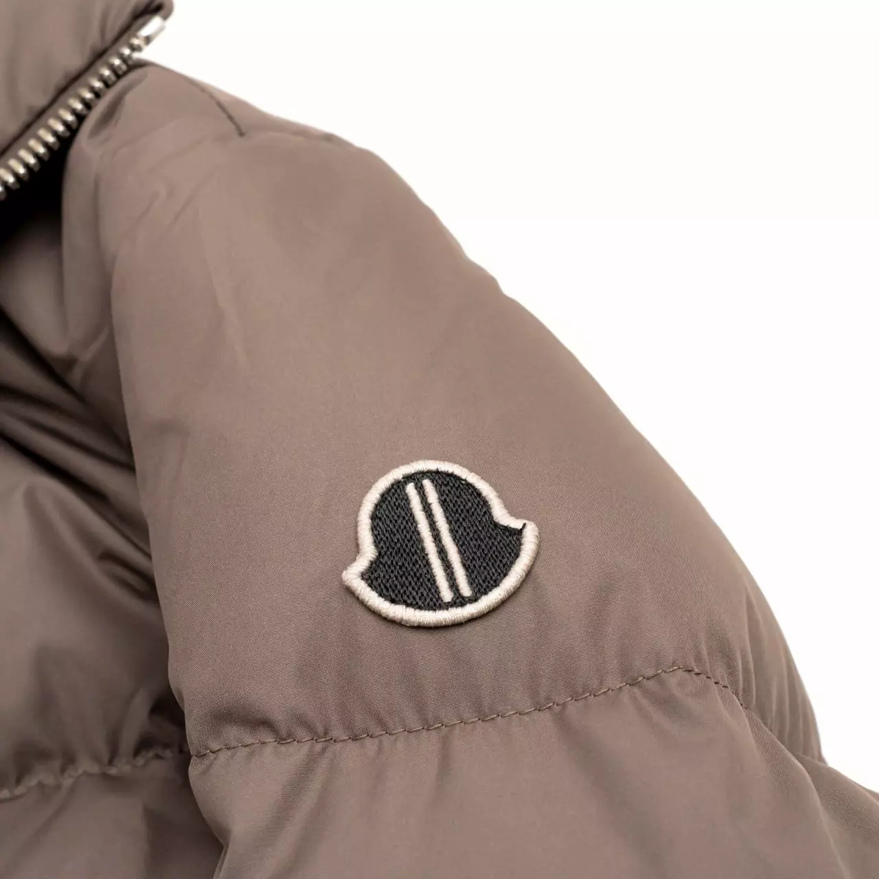 M + Rick Owens Cyclopic Short Down Jacket Taupe