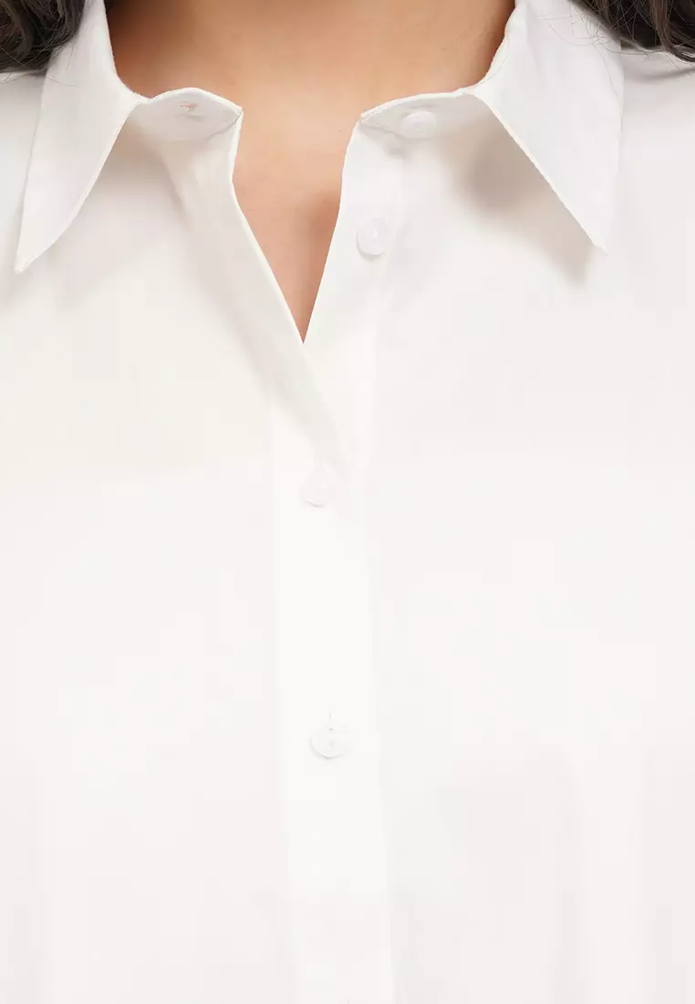 Long Sleeve Cotton Flare Shirt