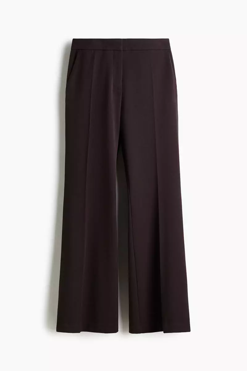 Flared tailored trousers
