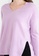 ONLY purple Amalia Long Sleeves V-Neck Knit Sweater 5A87DAAE183A61GS_2