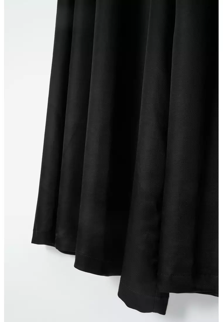 TWILL PALAZZO TROUSERS