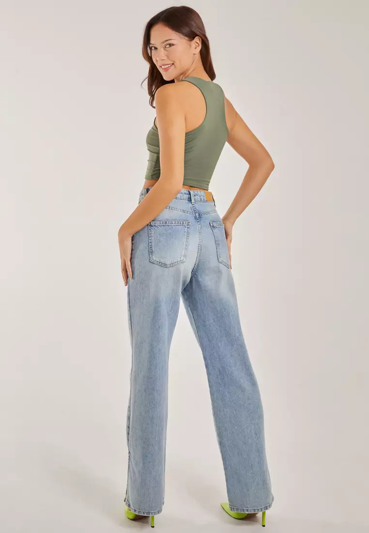 Pink Vanilla Khaki Nyc Logo Racer Vest