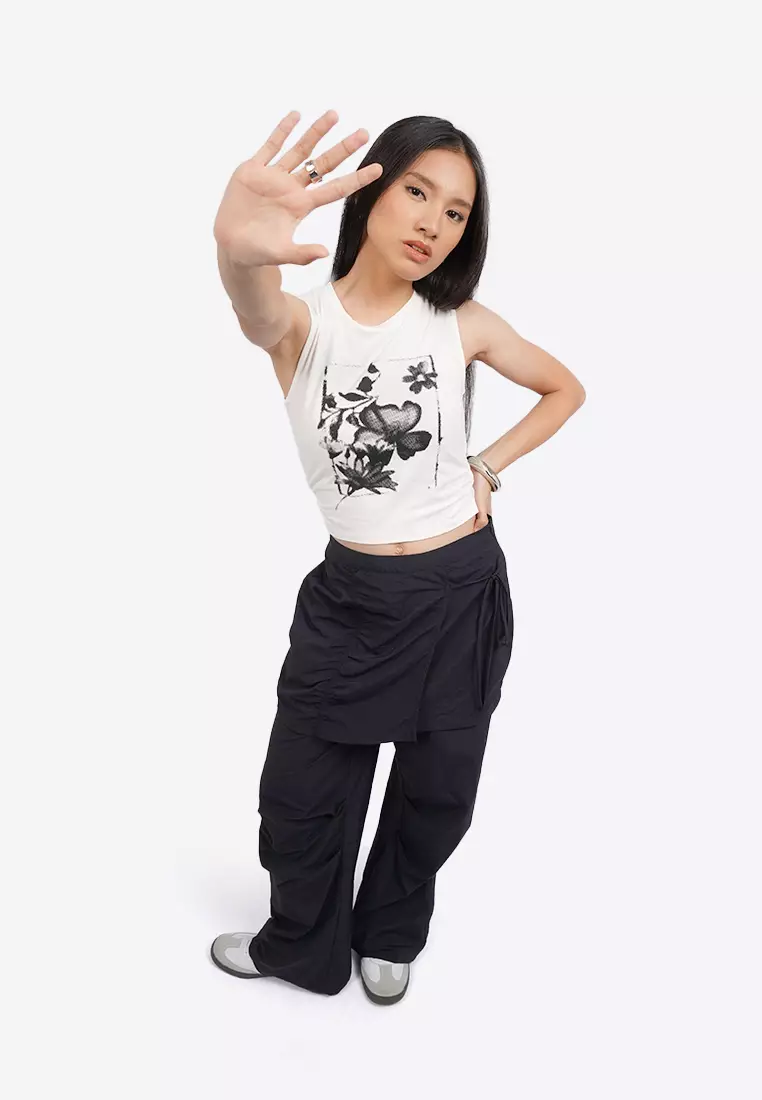 Parachute Skirt Over Pants