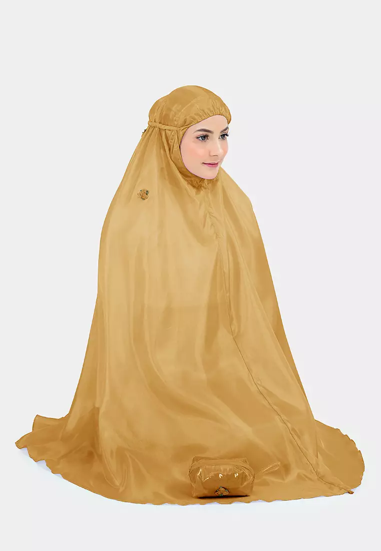 Cotton Bee - Mukena Traveling Syamma Sulam Pouch Mika Prayer Set