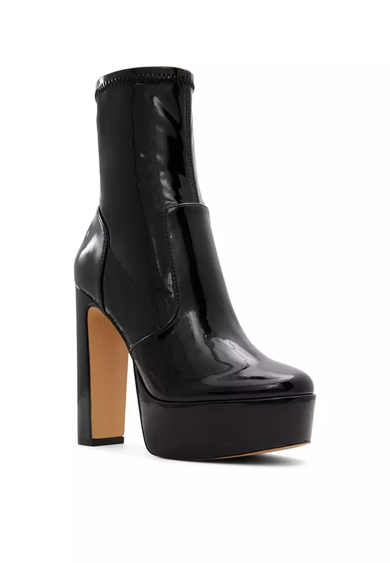 Aldo patent deals leather booties