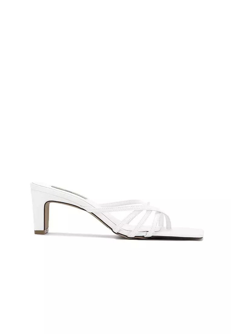 White slide clearance heels
