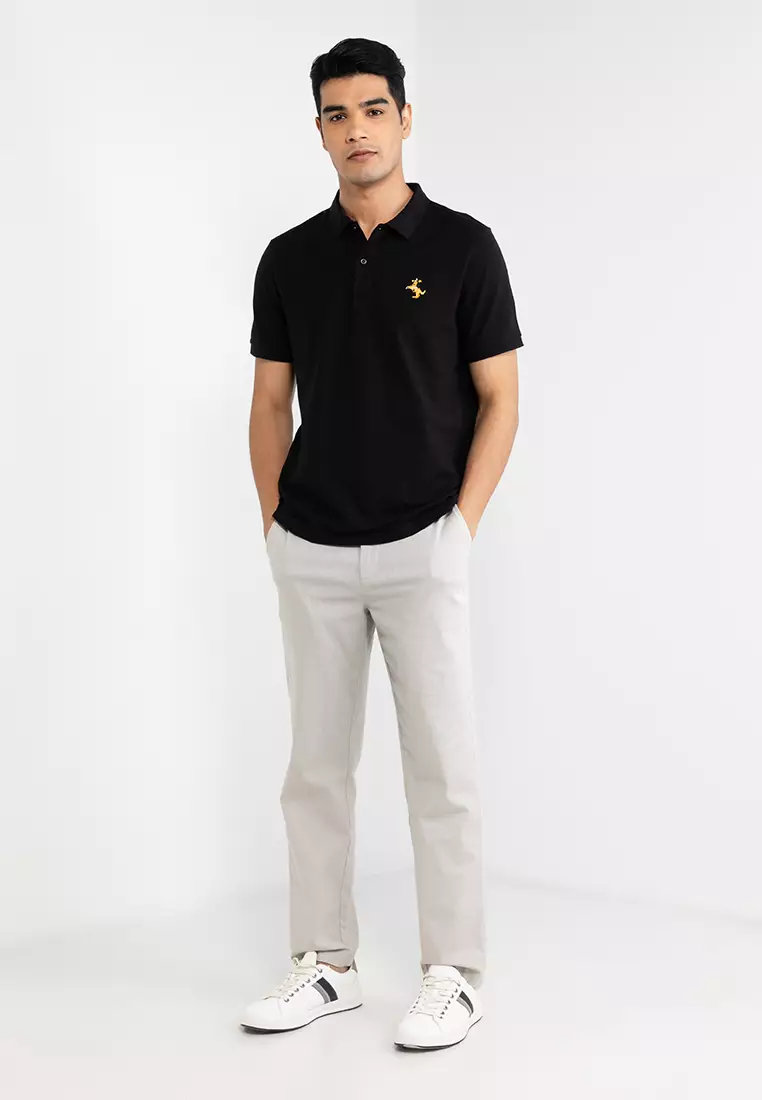 Buy GIORDANO Men's Antimicrobial Embroidery Polo 01011251 Online ...