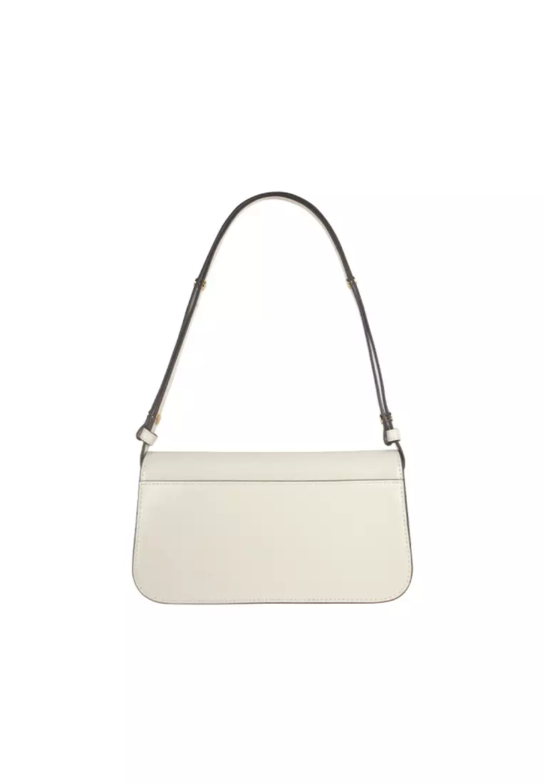 Buy TORY BURCH Robinson Spazzolato Rectangle Shoulder Bag in White
