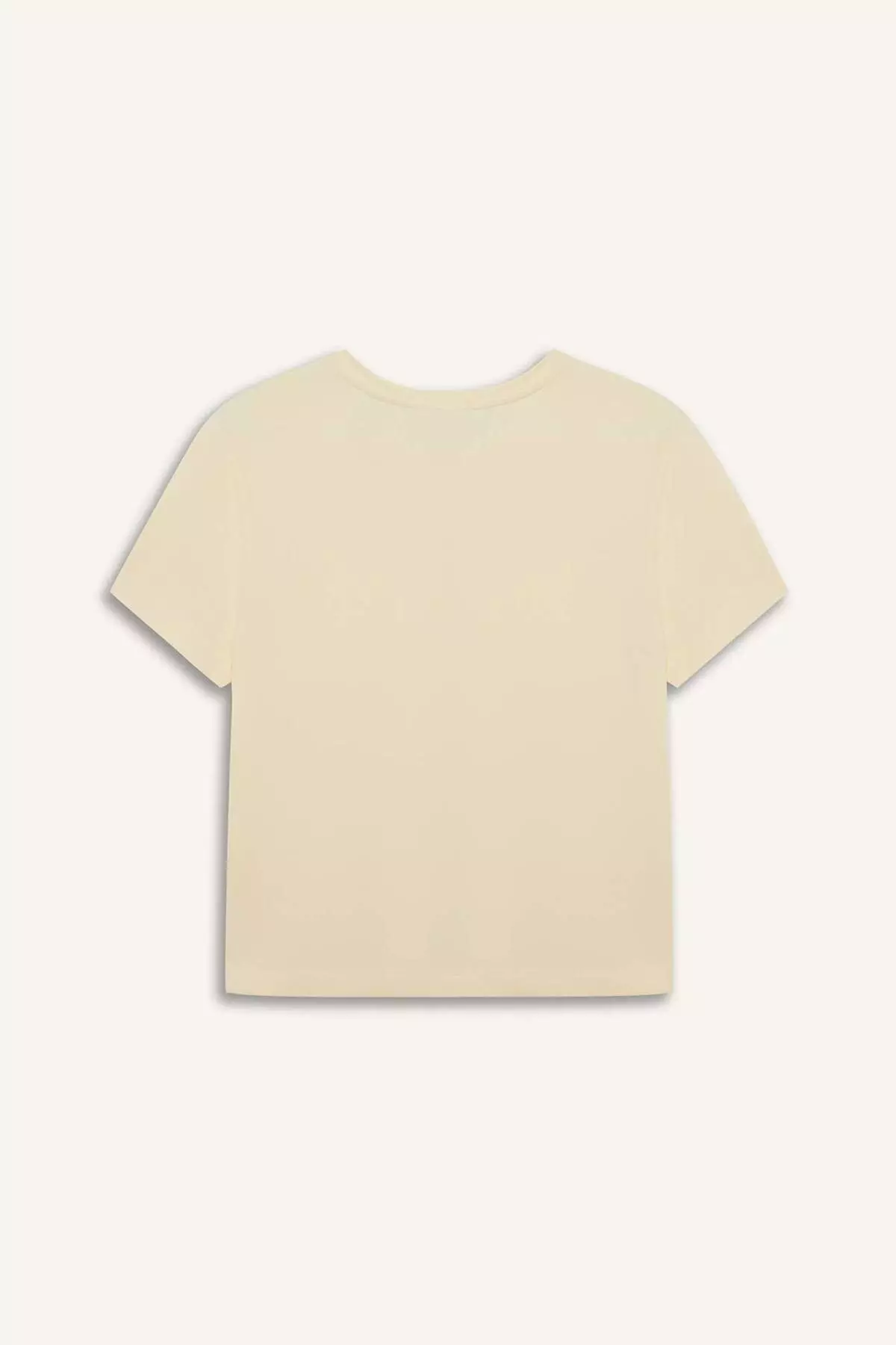 Defactofit Standard Fit Crew Neck Sportsman Basic Plain Short Sleeve White T-Shirt D2296Ax25Sp