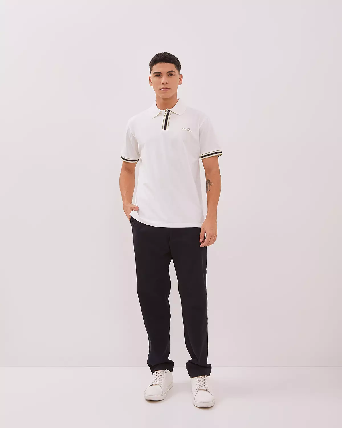 WHITE POLOSHIRT FOR MEN