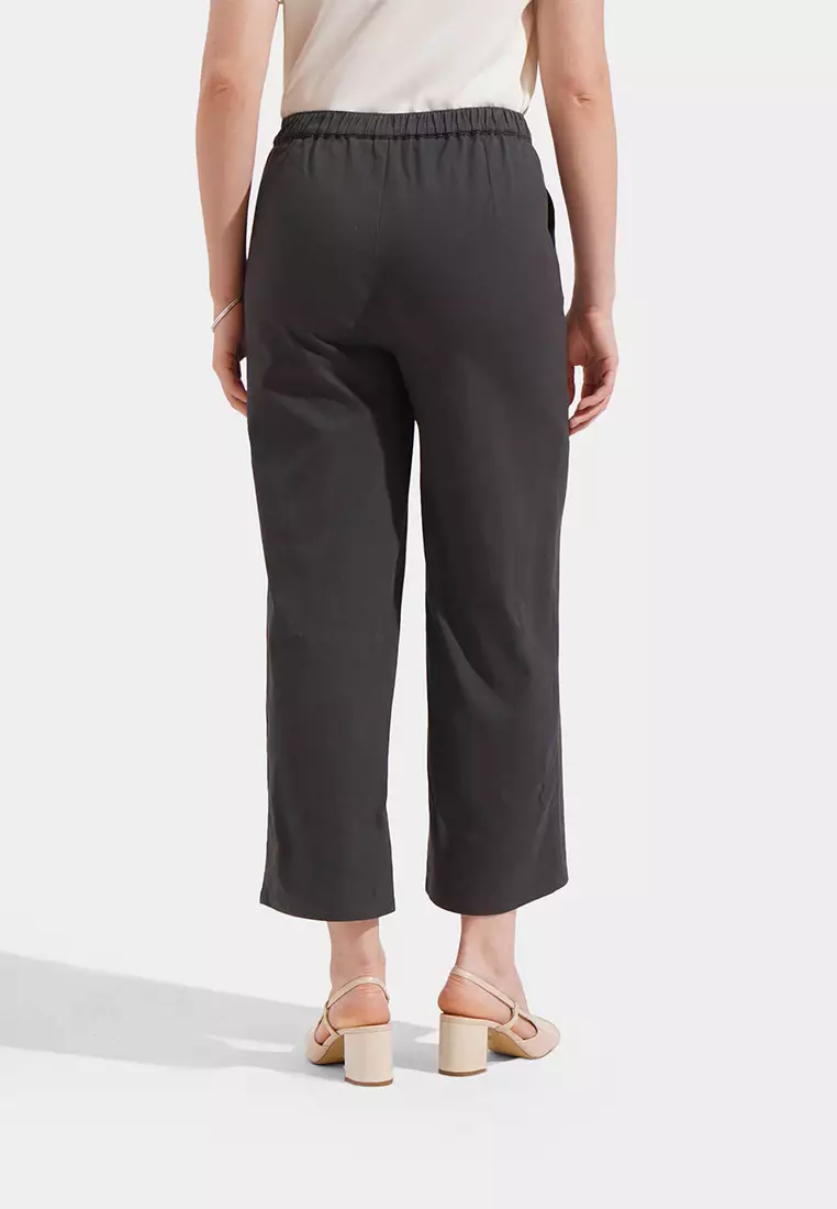 Cozy: Pull Up Straight Leg Trousers
