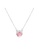 ZITIQUE silver Women's Pink Pearl Cat Dainty Necklace - Silver 39B95AC4366D25GS_1