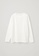 COS white Wide Neck Long Sleeve T-Shirt E9F47AAC0F875BGS_5