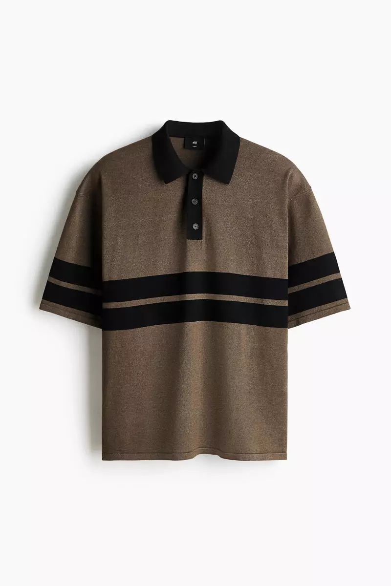 Loose Fit Knitted polo shirt