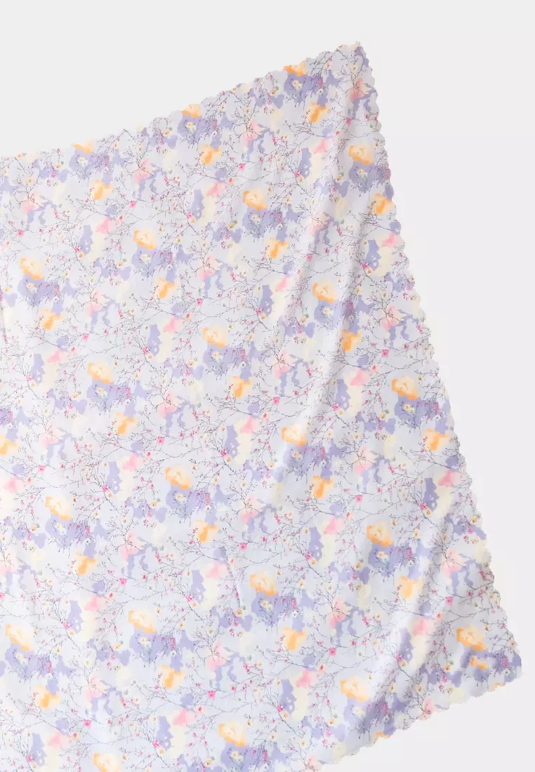 Zelena - Clemira Printed Scarf | Hijab Segiempat Motif - Blue