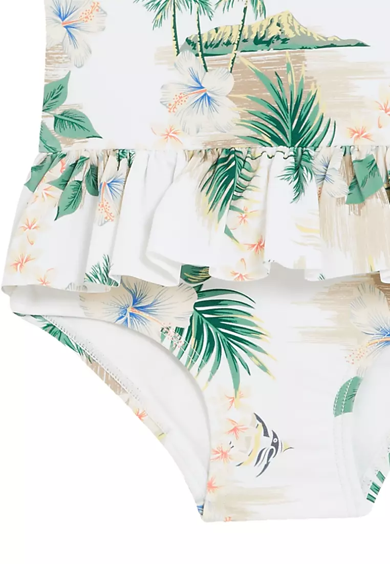 Hawaiian Print Swimsuit