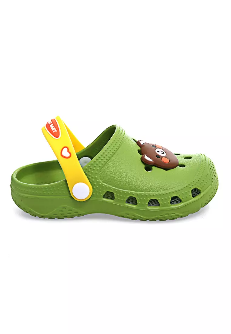 Mians Sepatu Sandal Anak Unisex Cute Anti Slip Elastic Comportable Material EVA ORIGINAL - Green