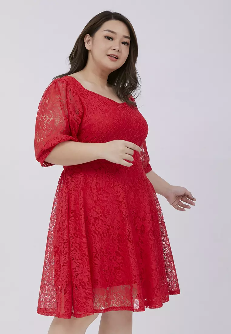 Plus Size Dress Ji Soo Red