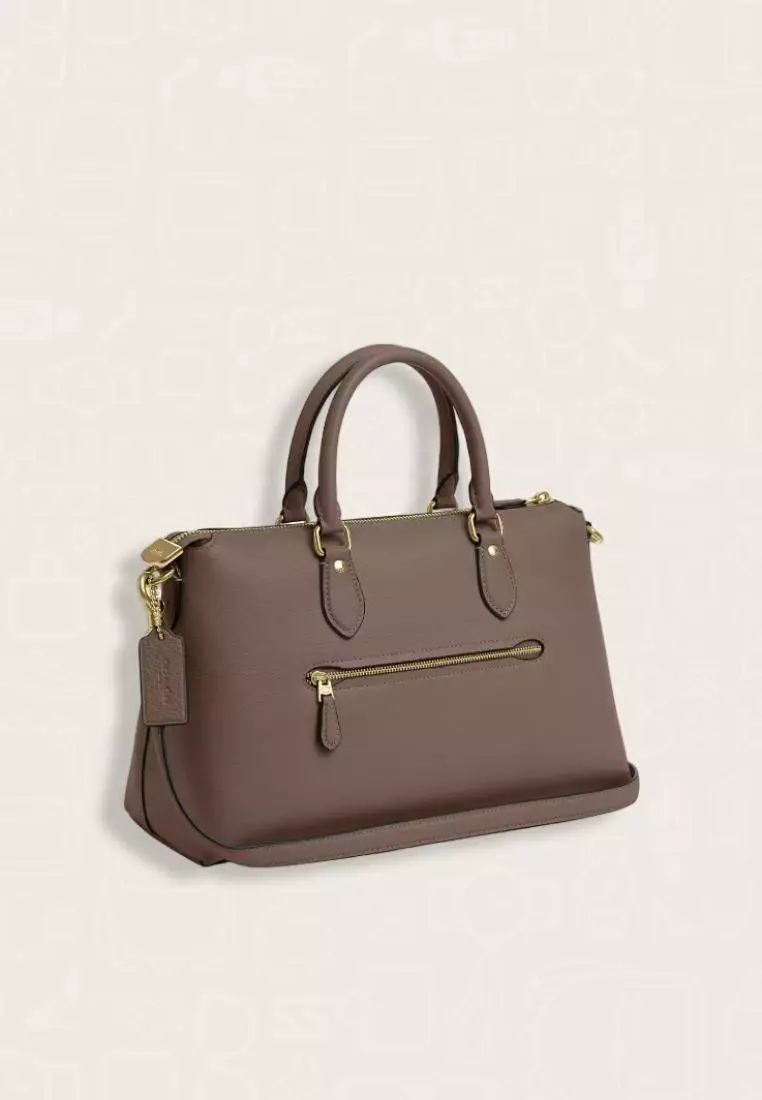 Coach Georgia Satchel Bag Dark Stone