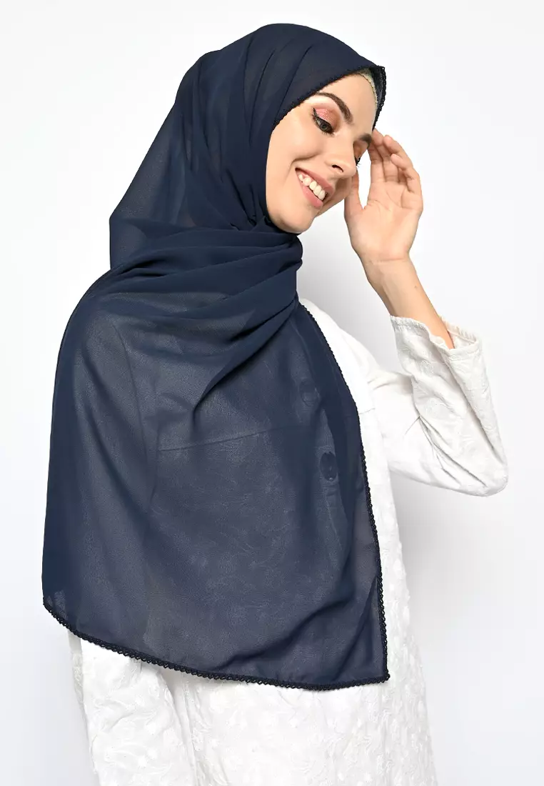 Pasmina Cerutti Crochet Navy