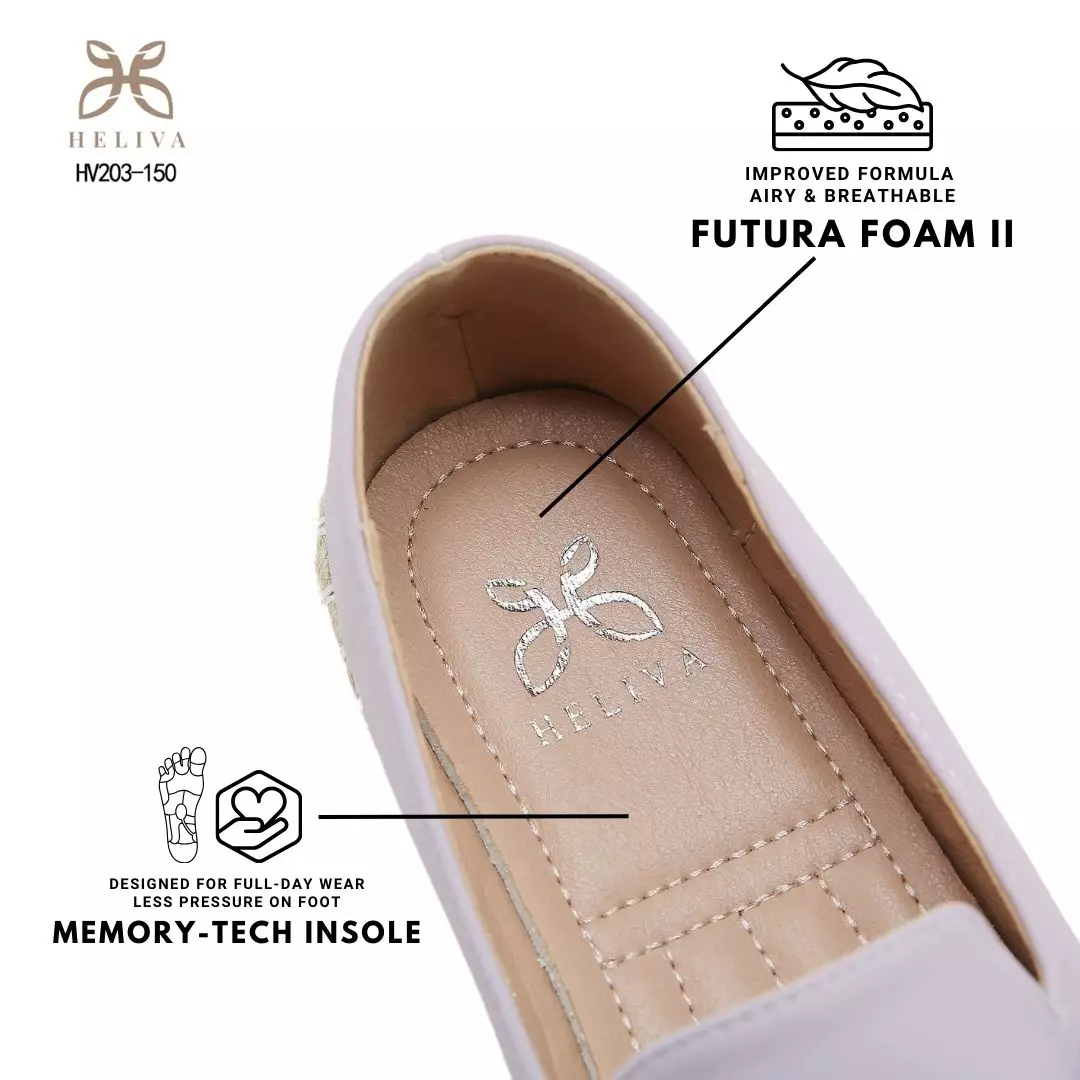 HELIVA YUNNA Stylish Slip On Shoes with Decorative Bow and Espadrille Accent HV203-150