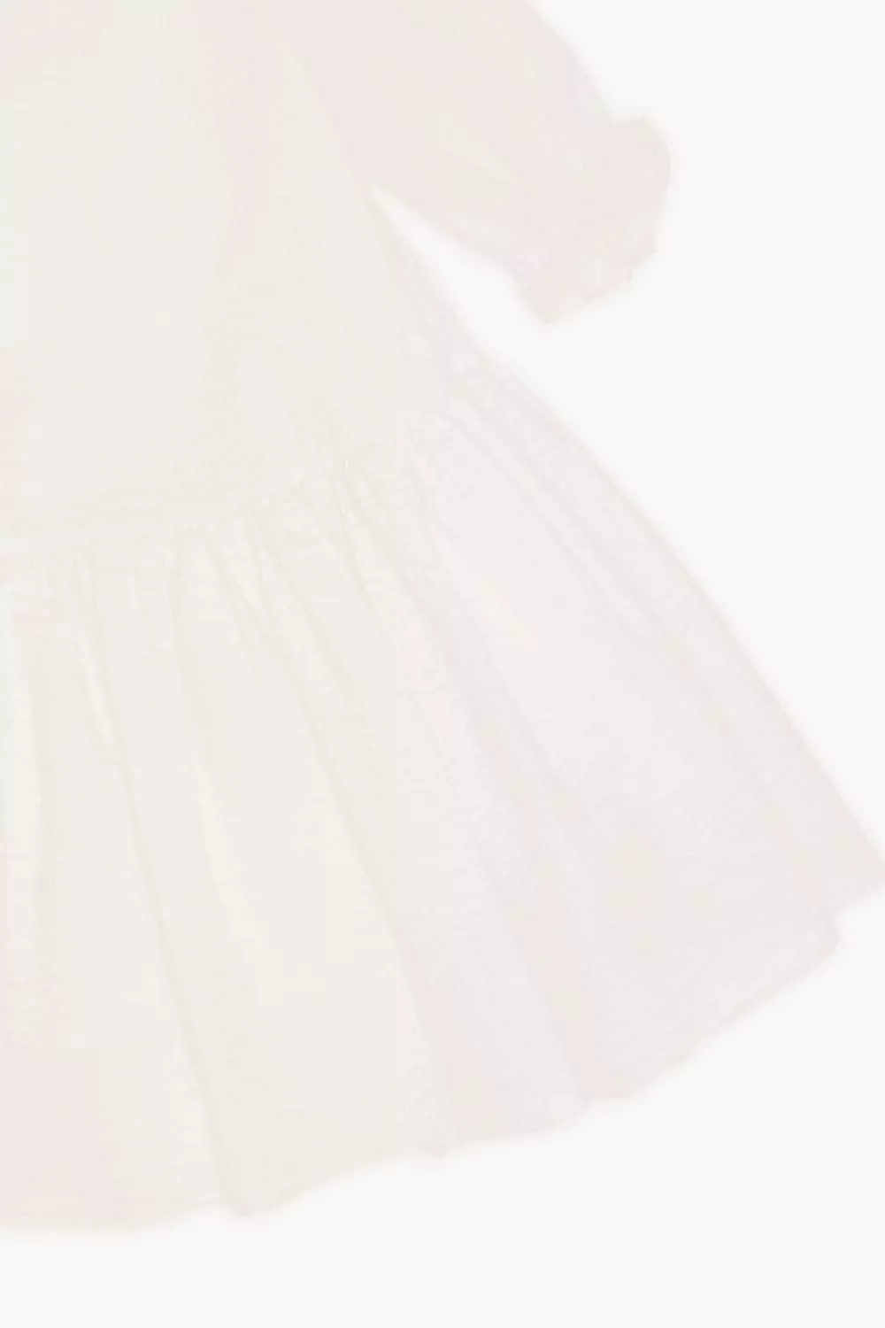 Mothercare x Benang Jarum Raya Collection - Texture Puffy Dress White - Dress Anak Perempuan