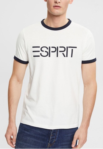 Buy ESPRIT ESPRIT Jersey logo print T-shirt 2023 | ZALORA Singapore