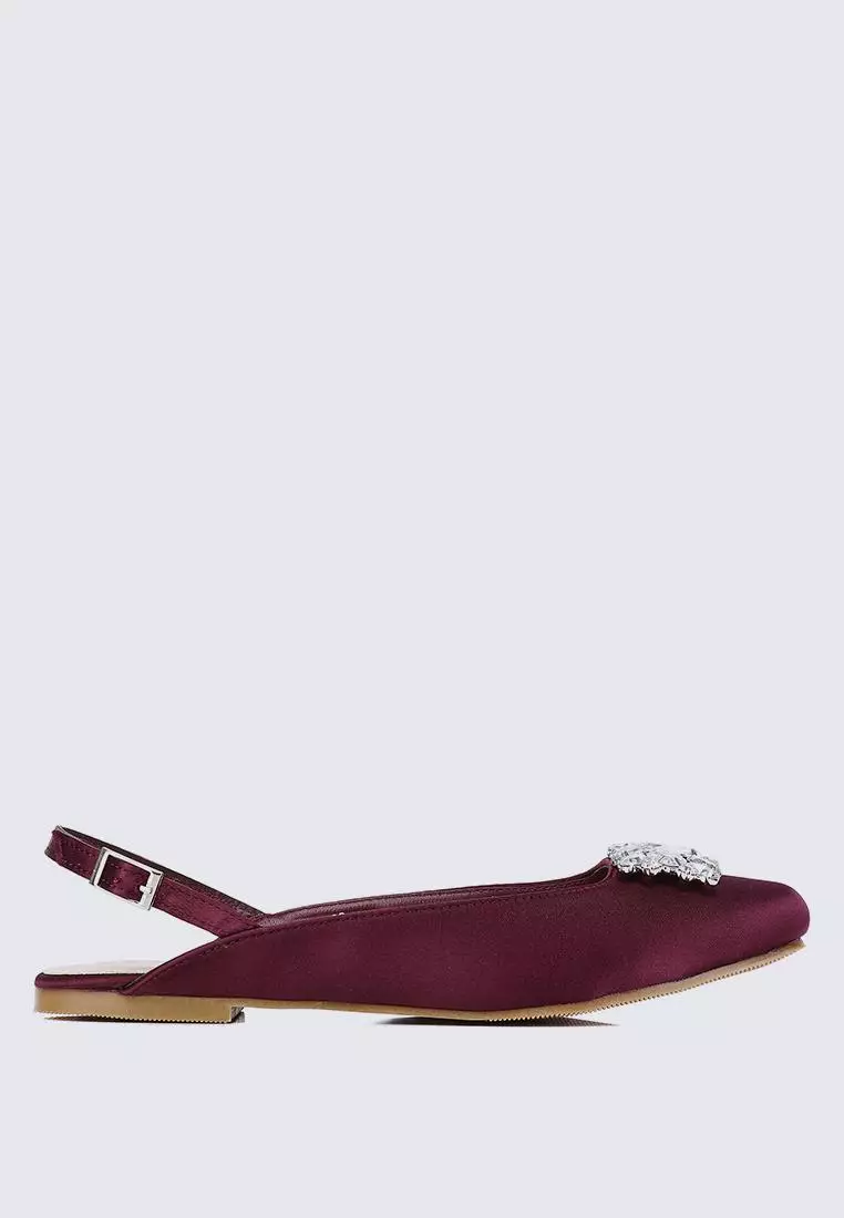 Discount on My Ballerine  shoes - SKU: My Ballerine Gemie Comfy Ballerina In Maroon