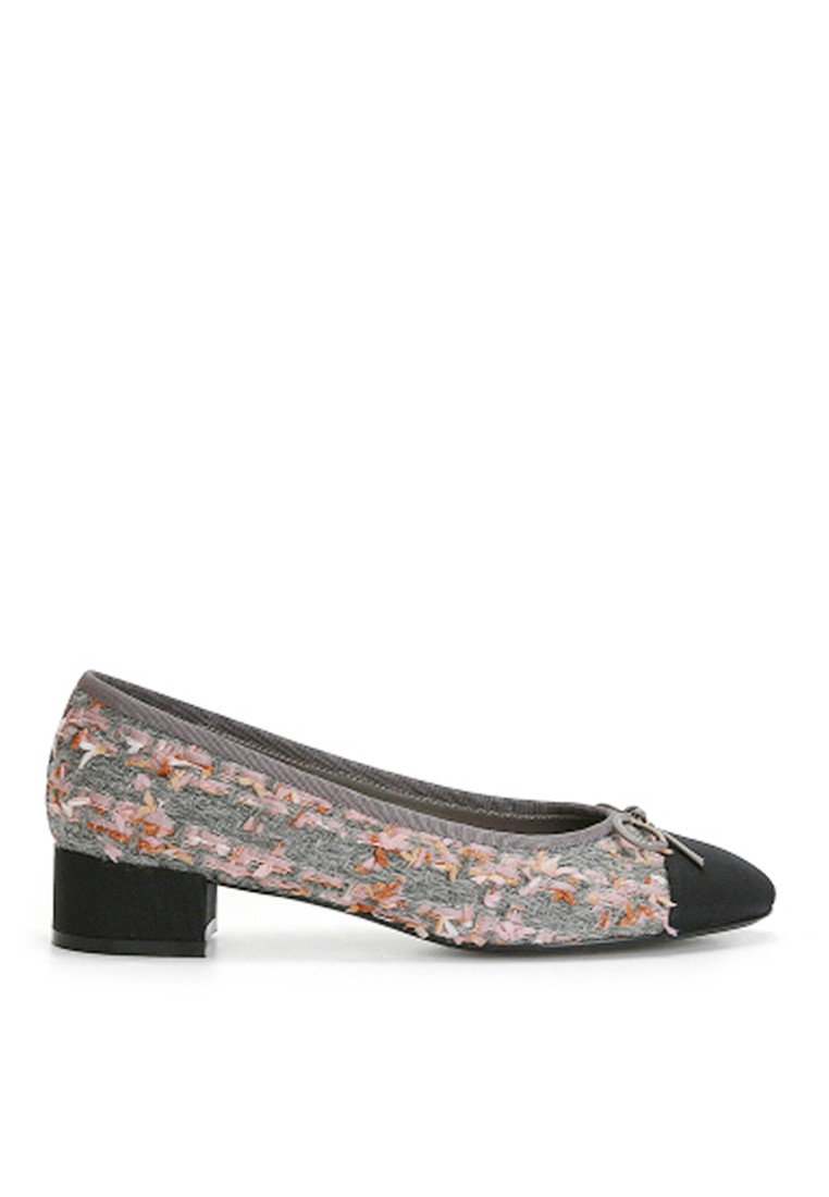 VANSA Fashion Woven Bow Mid Heel Pumps VSW-H1166-7