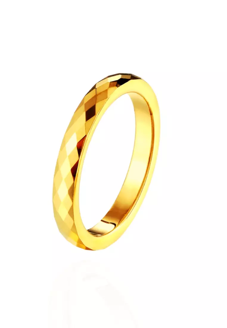 Luxe Engravable Band Eternal Ring in Gold