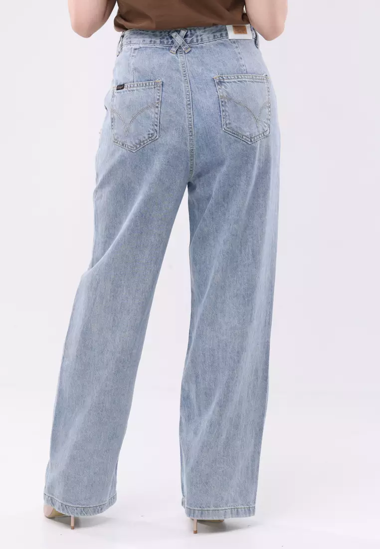 Denim Wide Leg Pants Ladies