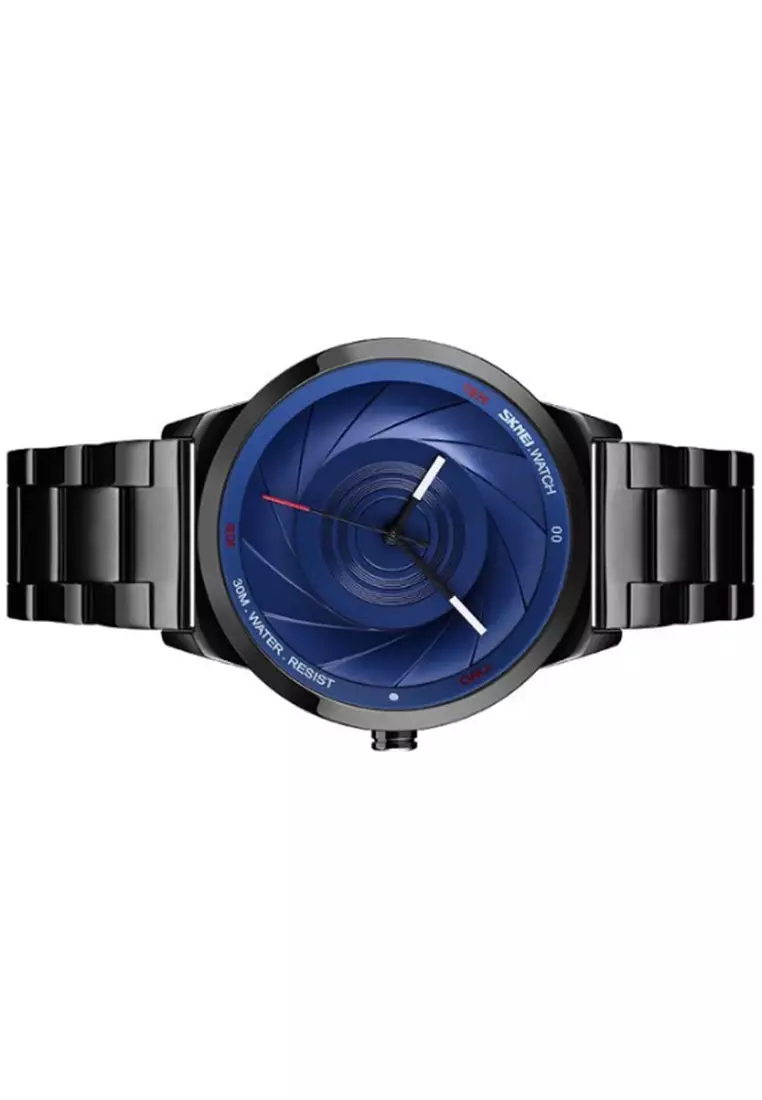 Jam Tangan Analog Pria Waterproof Strap Tali Material Stainless Steel ZY03 ORIGINAL