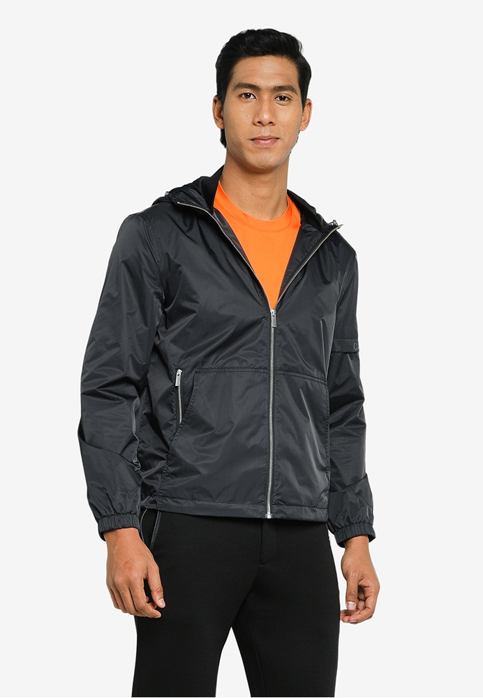 ck Calvin Klein Clean Recycled Nylon Hooded Windbreaker ZALORA