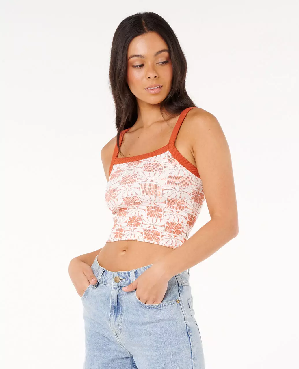 Rip Curl Women Artist Of The Search - Ty Williams Baby Tank - Brick