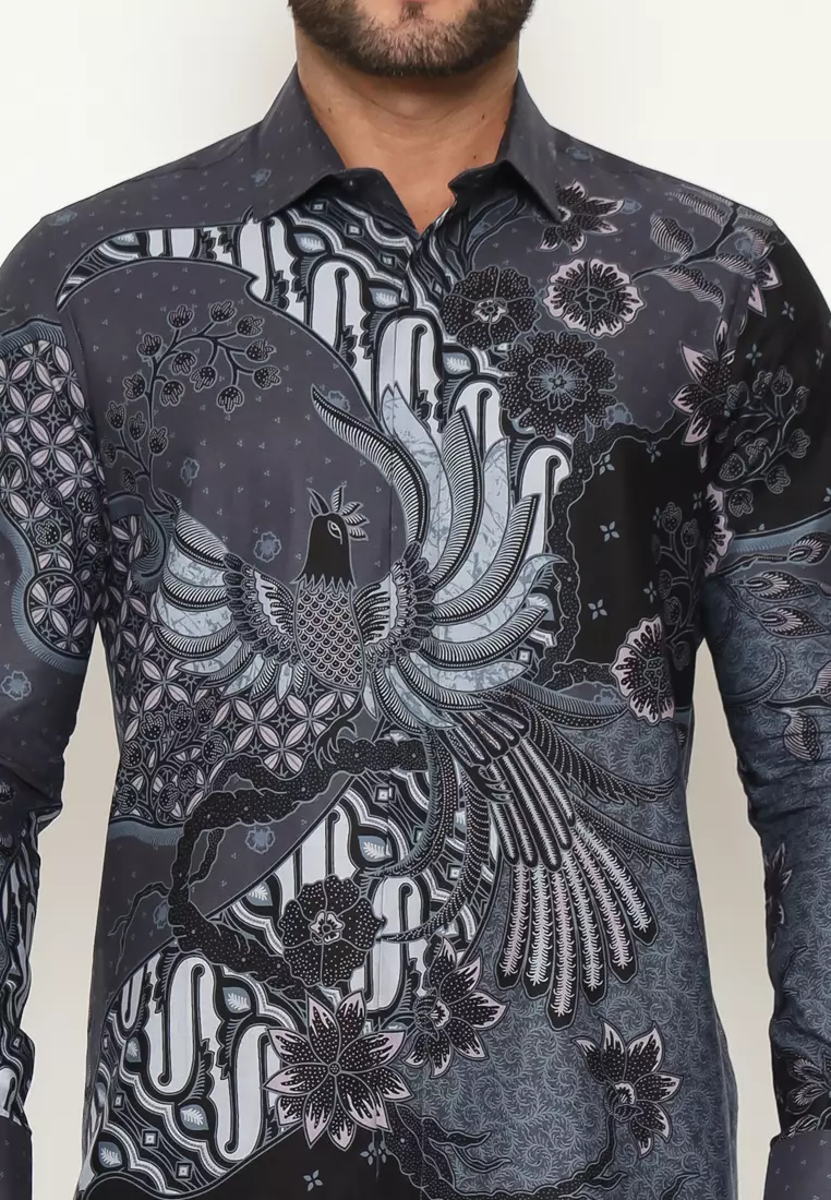 MAGINOT WIDYA Batik Pria Slim Fit Lengan Panjang