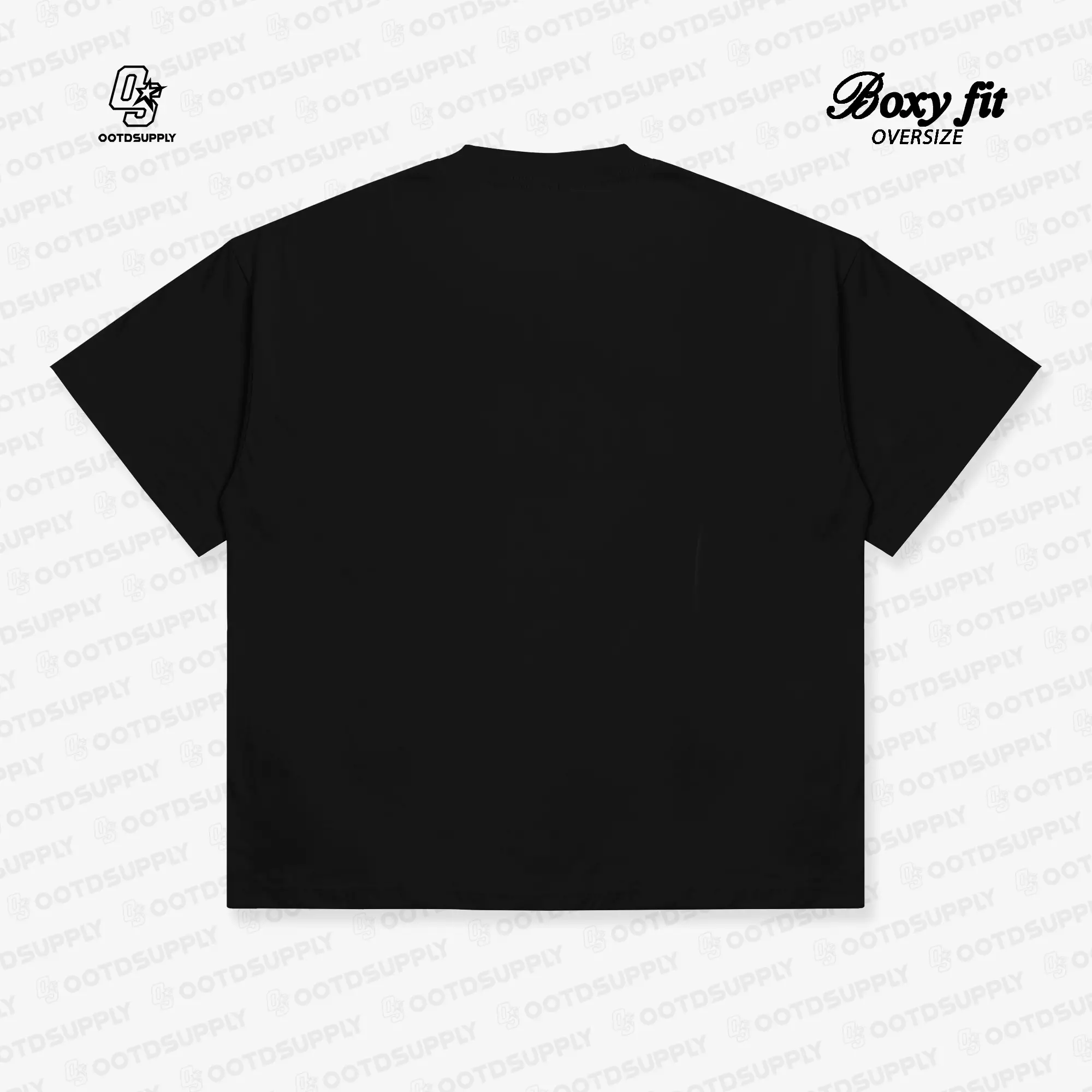 OOTDSUPPLY Boxy Fit Oversize Real Dream Black & Benhur l Tshirt Boxyfit l Kaos Boxy OVZB007